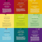 Creano Organic Herbal Tea Gift Set - 45 Organic Tea Bags in 9 Different Varieties - 90 g - Novelty 2023