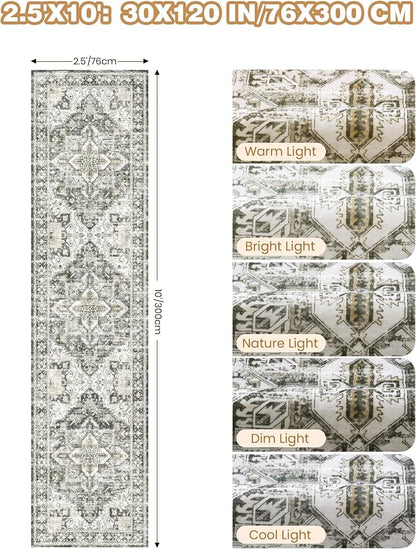 Kitchen Runner Rug Non Slip Washable Rugs 2.5x10, Carpet Runner - Image 2
