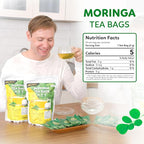 Indochine Blends, 50 Tea Bags, Hibiscus Tea Bags for High Blood Pressure, Herbal Tea Bags, Caffeine-Free, No Sugar, Vegan, Supports Heart Health and Relaxation, Loose Hibiscus Flowers, All Natural Hibiscus Flowers Ingredients (50 Tea Bags, Moringa Tea)