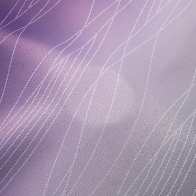 Black and Purple Ombre Blackout Curtains 45 Inch Length | Room Darkening - Image 8