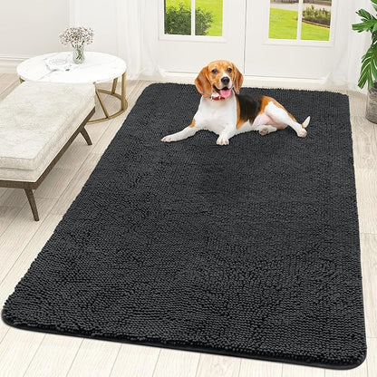 OLANLY Dog Door Mat for Muddy Paws 70x46, Super Absorbent Chenille Mud Mat | by OLANLY