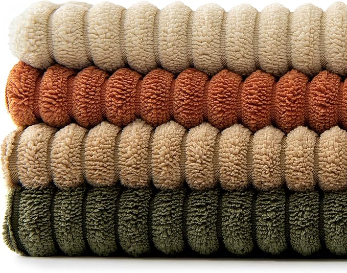 MIULEE Rust-Olive Green Decorative Throw Pillow Covers 20x20 Inch Set of 4 Boho - Image 8