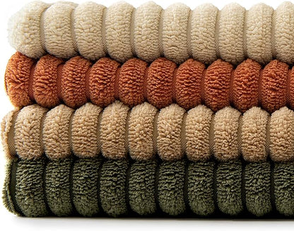 MIULEE Rust-Olive Green Decorative Throw Pillow Covers 18x18 Inch Set of 4 Boho - Image 8