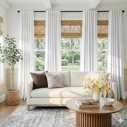 Faux Linen Total Blackout Curtains - Image 5