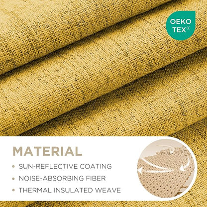 Joydeco Linen Blackout Curtains - Image 2