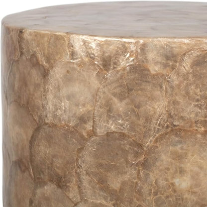 East at Main Capiz Shell Martini Table – Tea Brown Accent Table, Small - Image 5