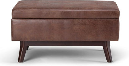 SIMPLIHOME Owen Coffee Table Storage Ottoman - Image 6