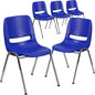 Flash Furniture 5 Pack HERCULES Series 440 lb. Capacity Kid's Navy Ergonomic by FlashFurniture