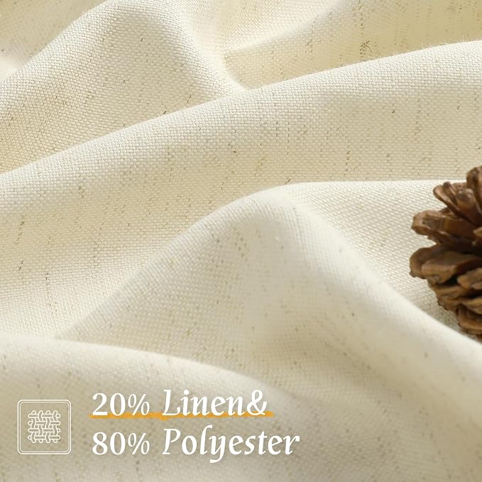 54 Inch Short Window Linen Curtains - Image 2