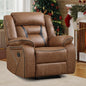 EBELLO Faux Leather Manual Recliner Chair, Modern Design Single Reclining Sofa by EBELLO