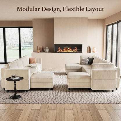 Belffin 5 Seats L Shaped Sectional Couch - Image 6