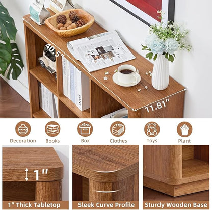Joaxswe 6 Cube Storage Book Shelf, Floor Standing 2-Tier Wooden Bookshelf - Image 3