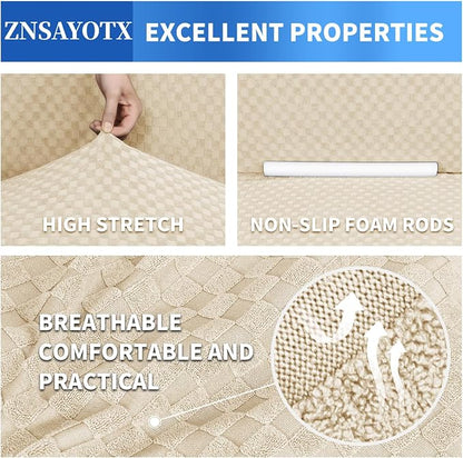 ZNSAYOTX 1 Piece Jacquard Couch Covers - Image 5