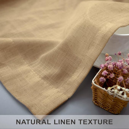 Tan Linen Curtains 90 Inch Length - Image 7