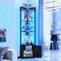 5-Tier Corner Shelf with RGB LED Light, Remote & APP Control, Adjustable by Unknown