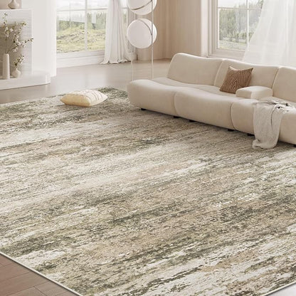 Washable Rug 8x10 Area Rugs for Living Room: Large Neutral Soft Rug Abstract - Image 6