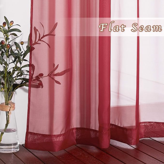 NICETOWN Christmas Sheer Window Curtains - Image 6