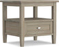 SIMPLIHOME Warm Shaker End Table by SimpliHome