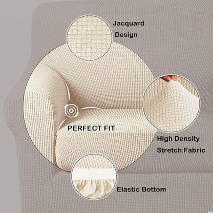 Turquoize Stretch Sofa Slipcover 2 Pieces Sofa Cover Couch Cover - Image 2