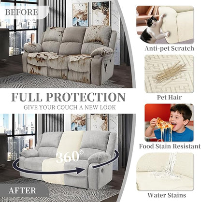 100% Waterproof Sectional Recliner Couch Covers - Image 6