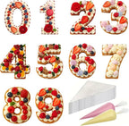Cake Stencils (12 inch Numbers + 50 Bags)