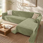 2 Pieces Sectional Couch Covers L Shaped Cover XL Light Sage | Thick Washable by Unknown