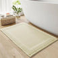 RESARE Waffle Bath Mat for Bathroom, Non Slip Bathroom Rugs 24"x36" Cream | by Resare