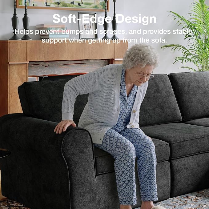 Novilla 138" Modular Sectional Sofa, Modular Sectional Couches - Image 8