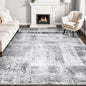Rugflix 8x10 Area Rugs for Living Room, Washable Grey Large Rug | Machine by RugflixAreaRugs