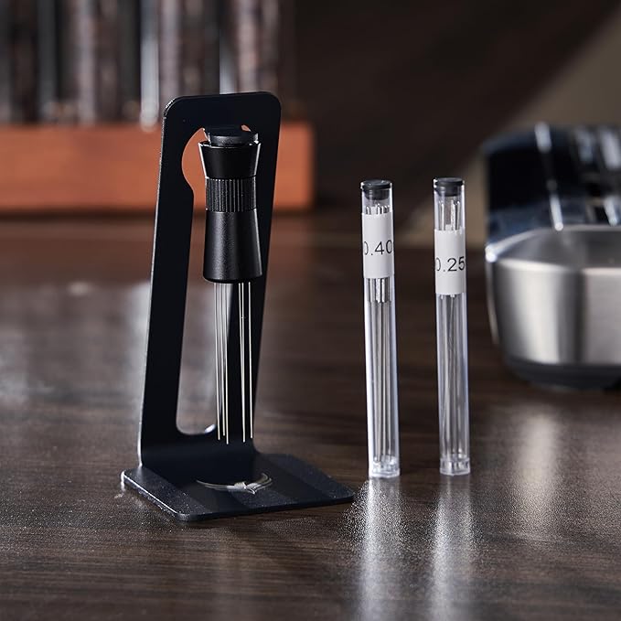58mm Tamper Kit for E61 Group Head 6pcs Walnut Auto Tamper, Bottomless Portafilter 58mm, Magnetic Espresso Funnel, Distribution Tool, and WDT Needle Distributor