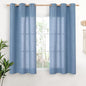 YoungsTex Denim Blue Linen Curtains 48 Inches Long by YoungsTex