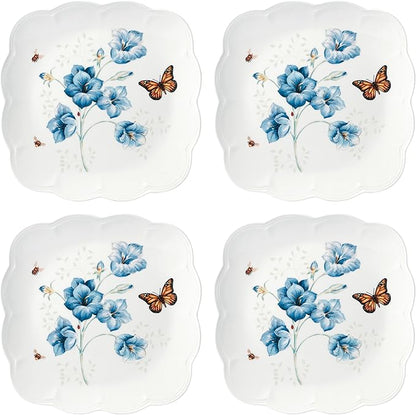 Lenox 894309 Butterfly Meadow Square 4-Piece Dinner Plates