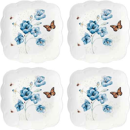 Lenox 894309 Butterfly Meadow Square 4-Piece Dinner Plates