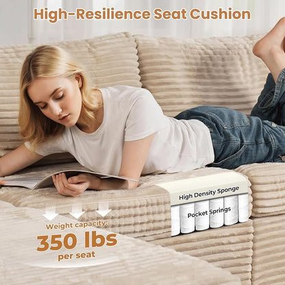 ovios 32.7 inches Ottoman Seat Module - Image 5