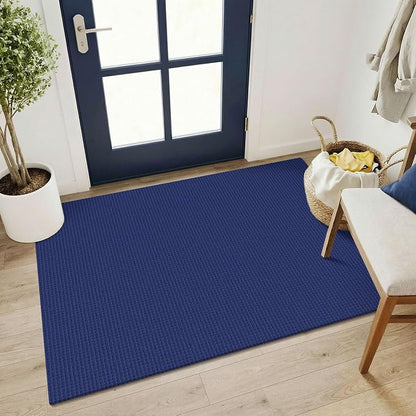 KOZYFLY Washable 3x4 Entry Area Rug, Braided Throw Rugs by KOZYFLY