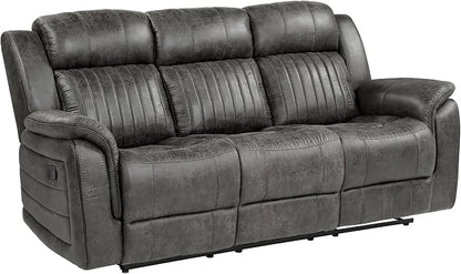 Lexicon Recliner Living Room Set, Home Theater Seating, Manual Polished - Image 5