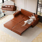 Faux Leather Sleeper Sofa Couch by LITVZ