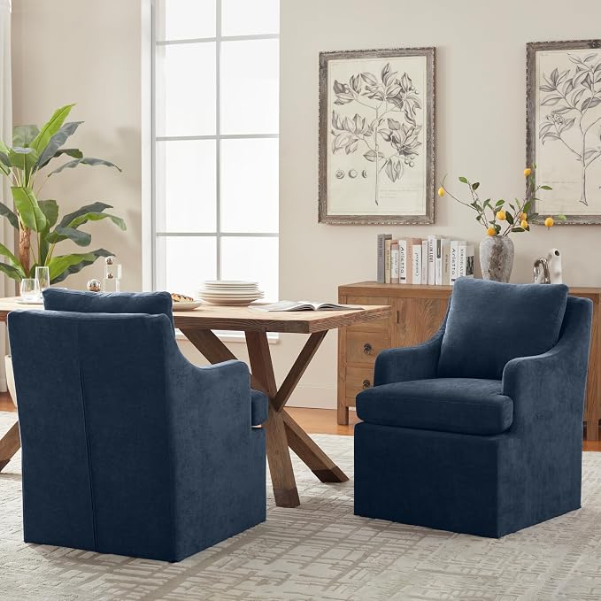 VKNOW Upholstered Dining Chairs Set of 2, Modern Kitchen Chairs Dinner Chairs - Image 3