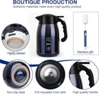 Thermal Coffee Carafe-56OZ vacuum Coffee Carafe For Keeping Hot Liquids,Coffee Carafe,Thermal Stainless Steel, Coffee Carafes Press On Lid, Coffee Dispenser Bpa Free .(1.6l) Starry Blue