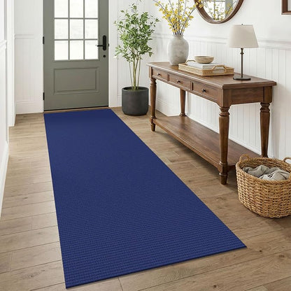 KOZYFLY Woven 3x7 Washable Kitchen Runner Rug, Non Slip Wide Runners by KOZYFLY