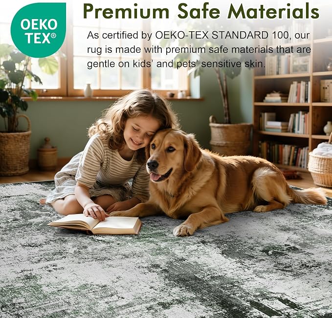 6x9 Ft Large Area Rugs for Living Room, Soft Non-Slip Washable Rugs Modern - Image 5