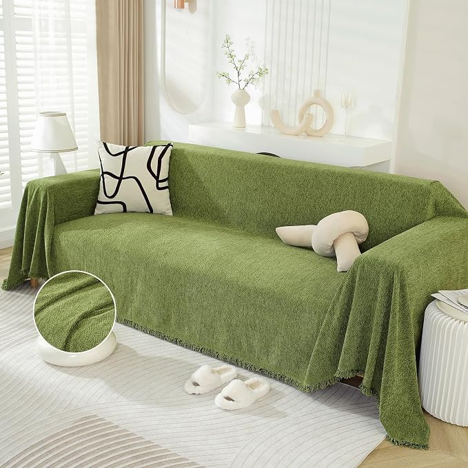 DREAMINGO Sofa Covers Herringbone Jacquard Modern Minimalism Couch Cover Wear by DREAMINGO