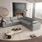 Cloud Couch Modular Sectional Sofa, 5 Seater Minimalist Deep Couches, Sofa by SofaFurniture