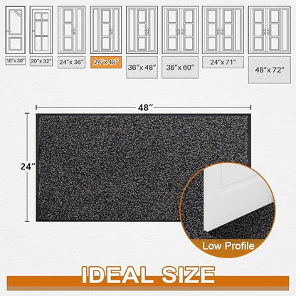 Super Absorbent Front Door Mat, Non-Slip Washable Indoor Doormats, Low Profile - Image 3