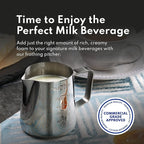 New Star Foodservice 28805 Commercial Grade Stainless Steel 18/8 Frothing Pitcher, 12-Ounce with Measurement Scale
