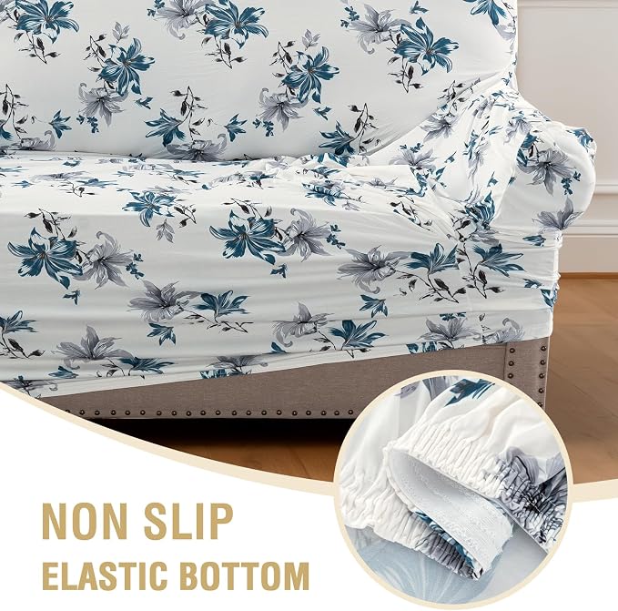 H.VERSAILTEX Floral Pattern Love Seat Covers - Image 7