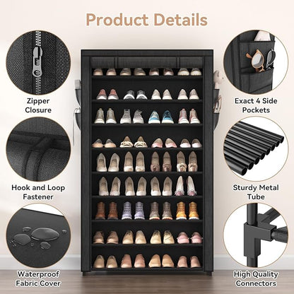 LANTEFUL Shoe Rack with Covers - Image 4