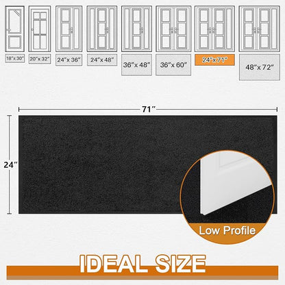 Super Absorbent Front Door Mat, Non-Slip Washable Indoor Doormats, Low Profile - Image 3