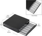 Mind Reader Single Serve Coffee Pod Drawer, 36 Pod Capacity, Countertop Organizer, Metal, 12.75" L x 13" W x 3" H, Black