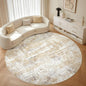 LOONGRUG Round Rug 10x10 Washable Circle Large Neutral Modern Abstract Rug | by LOONGRUG